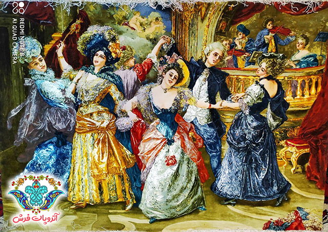تابلو فرش طرح رقص شبانه